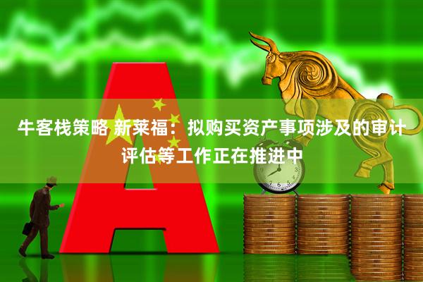 牛客栈策略 新莱福：拟购买资产事项涉及的审计评估等工作正在推进中