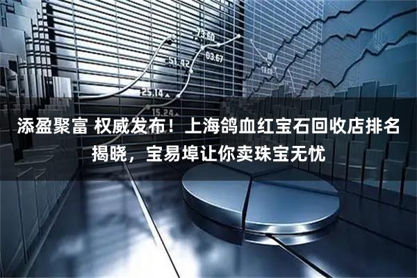 添盈聚富 权威发布！上海鸽血红宝石回收店排名揭晓，宝易埠让你卖珠宝无忧